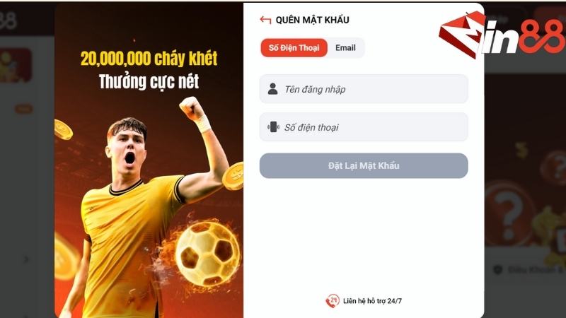 Cách khôi phục mật khẩu dễ dàng tại nhà cái Min88